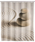 Dusjforheng Sand and Stone 180×200 cm vaskbart forfra