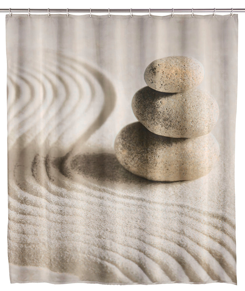 Dusjforheng Sand and Stone 180×200 cm vaskbart forfra