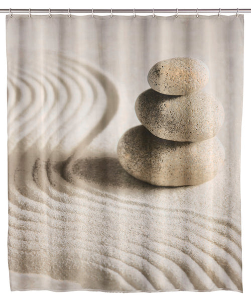 Dusjforheng Sand and Stone 180×200 cm vaskbart forfra