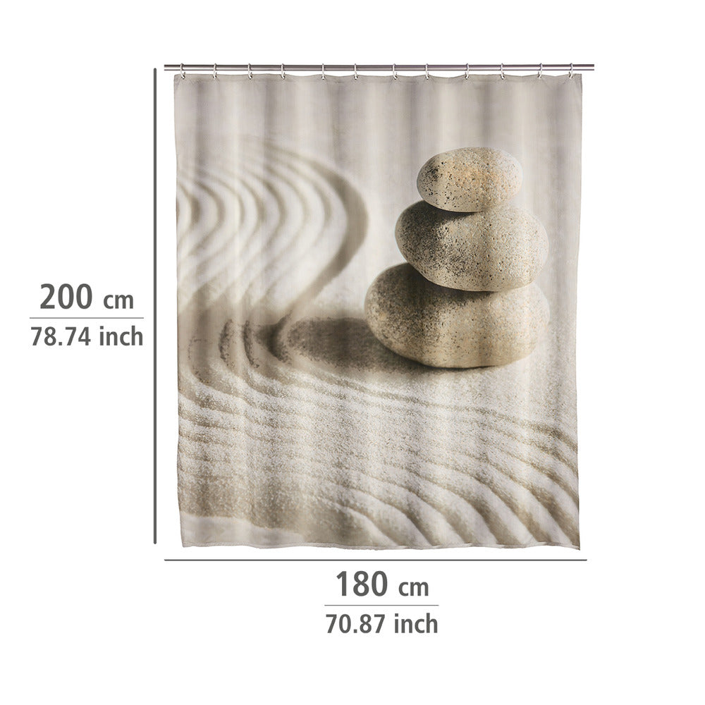 Dusjforheng Sand and Stone 180×200 cm vaskbart montert