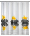 Dusjforheng Stones with Flower 180×200 cm forfra