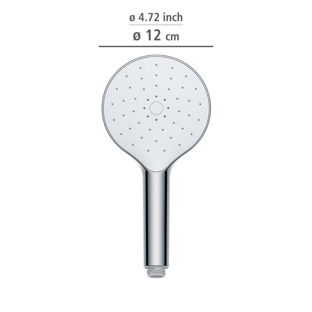 Sidevisning av Dusjhode Automatic Cleaning krom Ø 12 cm selvrensende