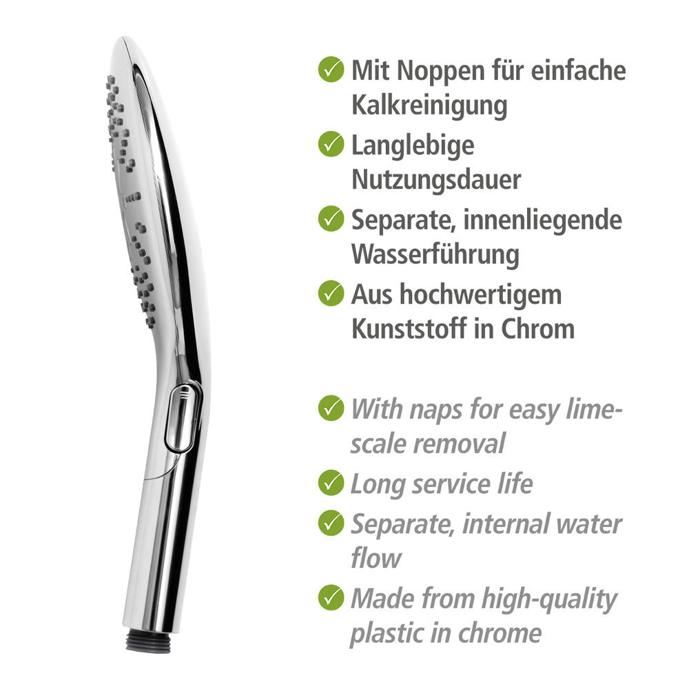 Dusjhode Basic krom Ø 15 cm regndusjeffekt nærbilde kromfinish