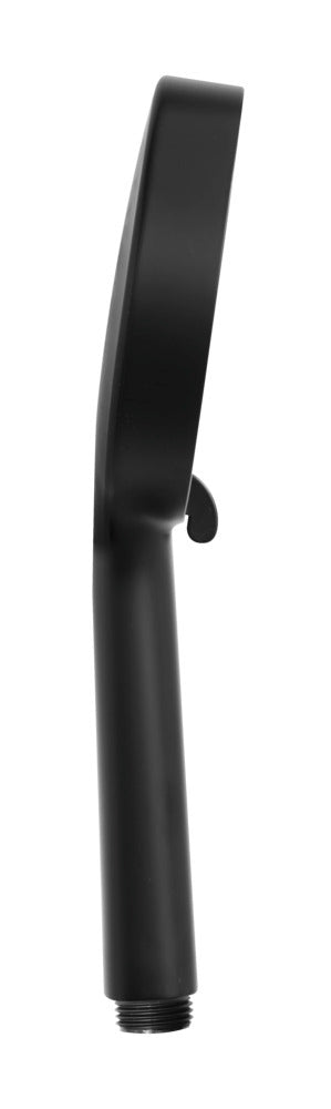 Dusjhode Softwater Ø12 cm svart matt bakside