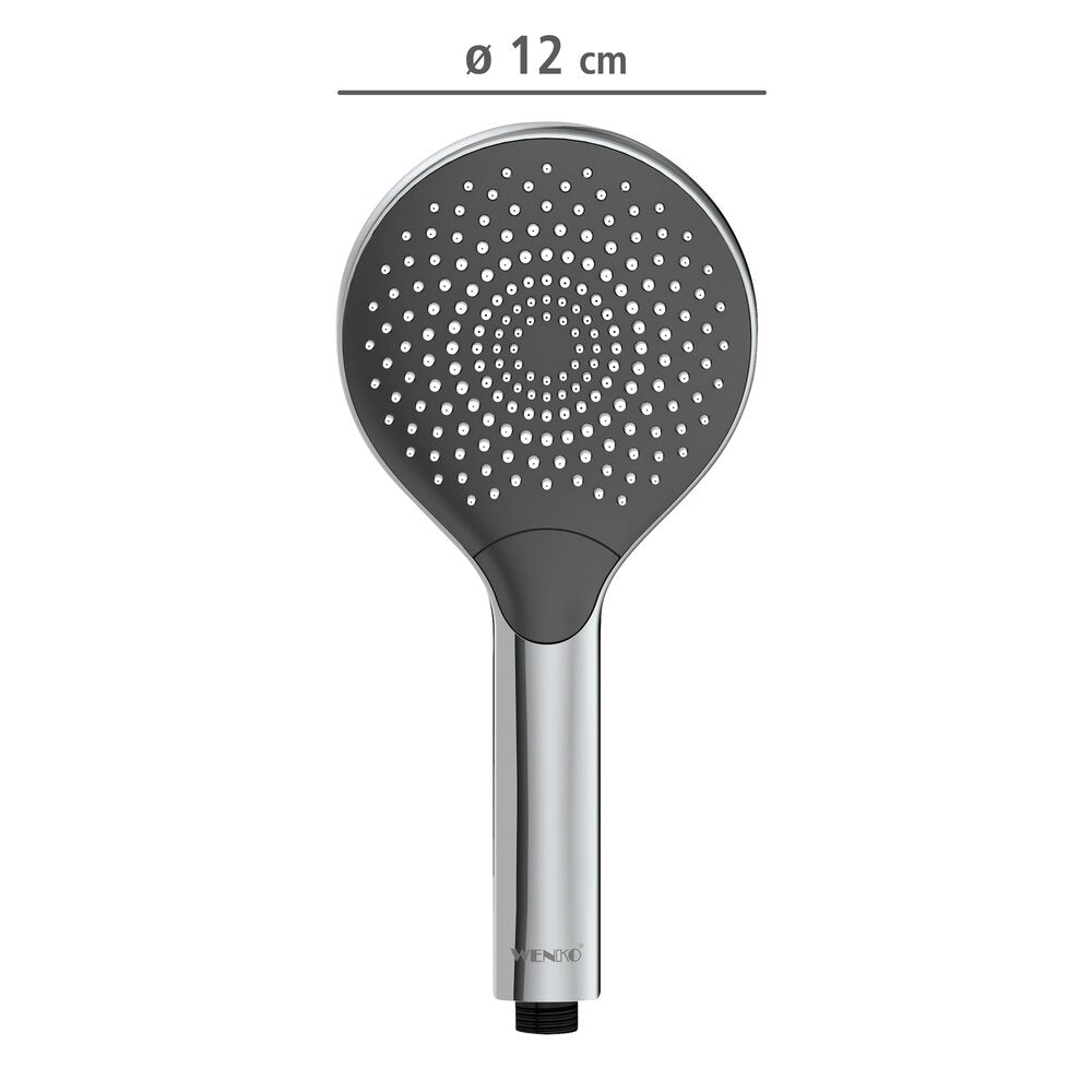 Dusjhode vannbesparende krom Ø 12 cm ABS fra WENKO design
