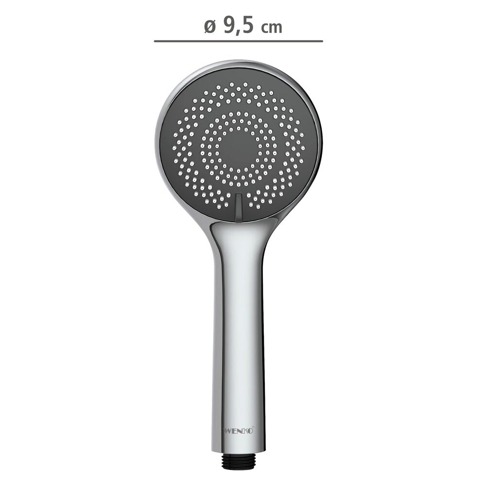 Dusjhode vannsparende Ø 9,5 cm ABS - WENKO sideprofil