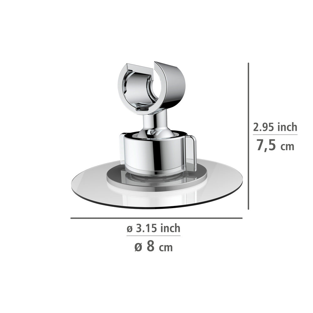 Montert Dusjhodeholder 360° krom uten boring ABS i dusj
