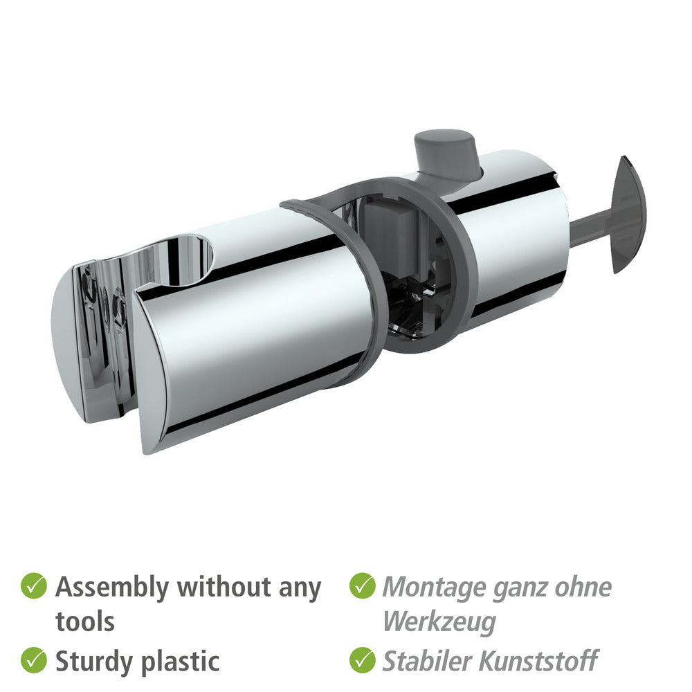 Detalj av Dusjhodeholder Libertà krom justerbar høyde