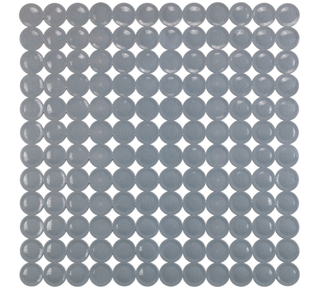 Dusjmatte Belem grå 54 x 54 cm PVC forfra