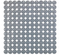 Dusjmatte Belem grå 54 x 54 cm PVC forfra