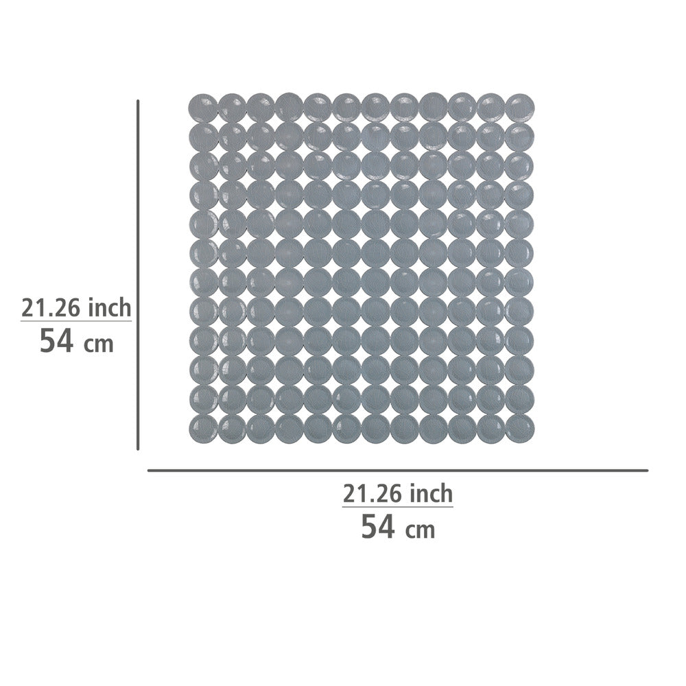 Dusjmatte Belem grå 54 x 54 cm PVC montert i dusj
