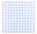 Dusjmatte Belem hvit 54 x 54 cm PVC forfra