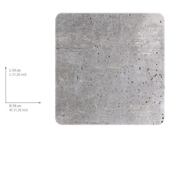 Dusjmatte Concrete 54 x 54 cm gummi nærbilde av tekstur