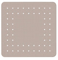 Dusjmatte Mirasol taupe 54 x 54 cm sklisikker gummi forfra