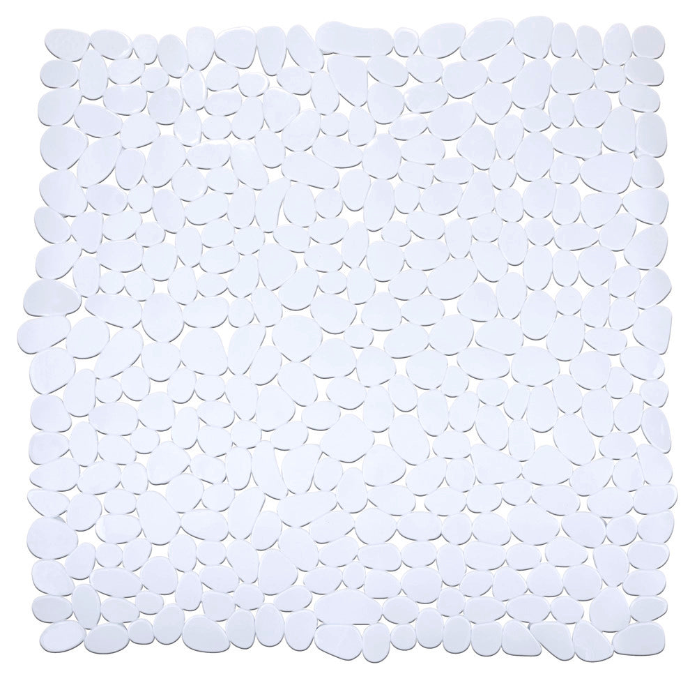 Dusjmatte Paradise hvit 54 x 54 cm PVC forfra