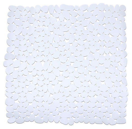 Dusjmatte Paradise hvit 54 x 54 cm PVC forfra