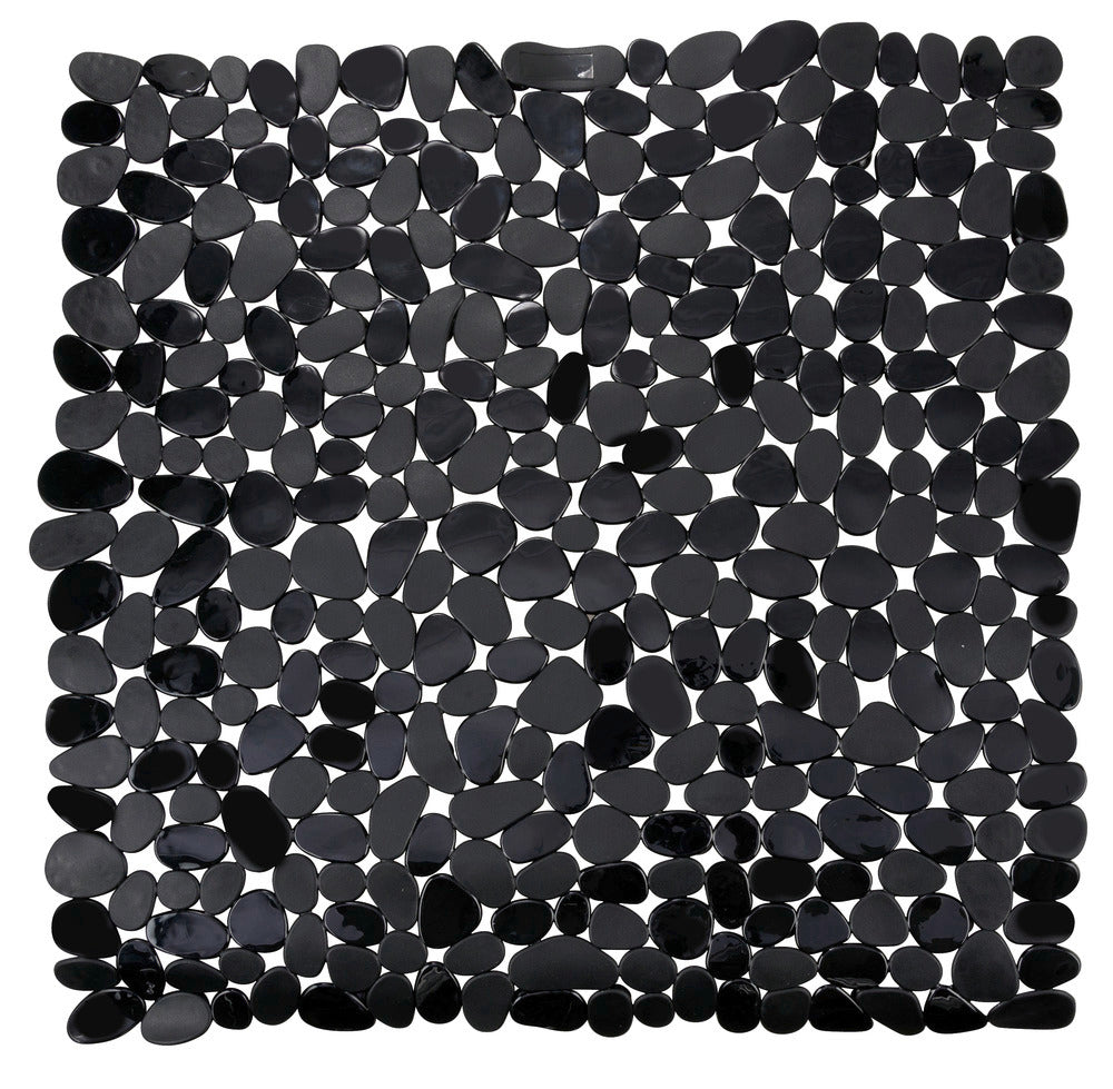Dusjmatte Paradise svart 54 x 54 cm PVC for sikker dusj