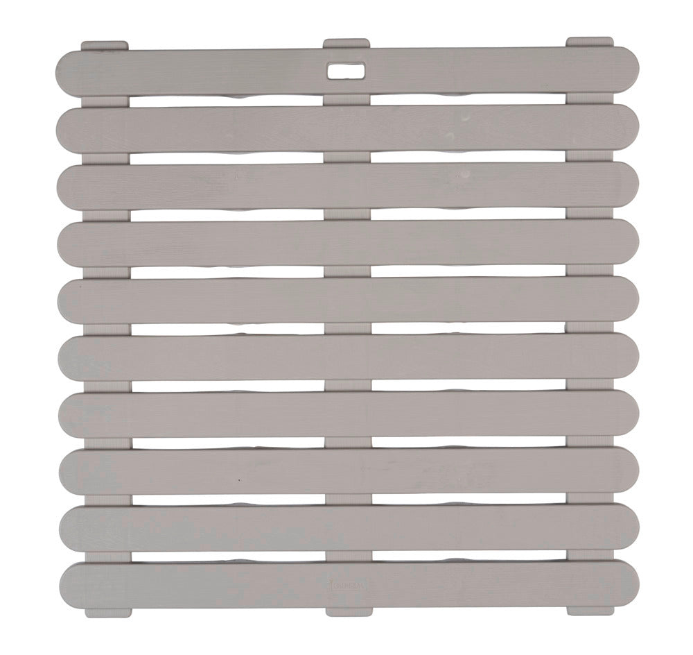 Dusjmatte plast taupe inne og ute Wenko forfra