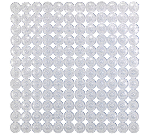 Dusjmatte sklisikker transparent 54×54 cm PVC - Wenko forfra