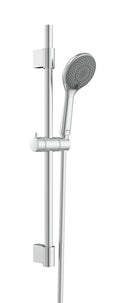Dusjsett vannbesparende krom 70 cm rustfritt stål forfra
