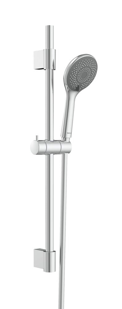 Dusjsett vannbesparende krom 70 cm rustfritt stål forfra