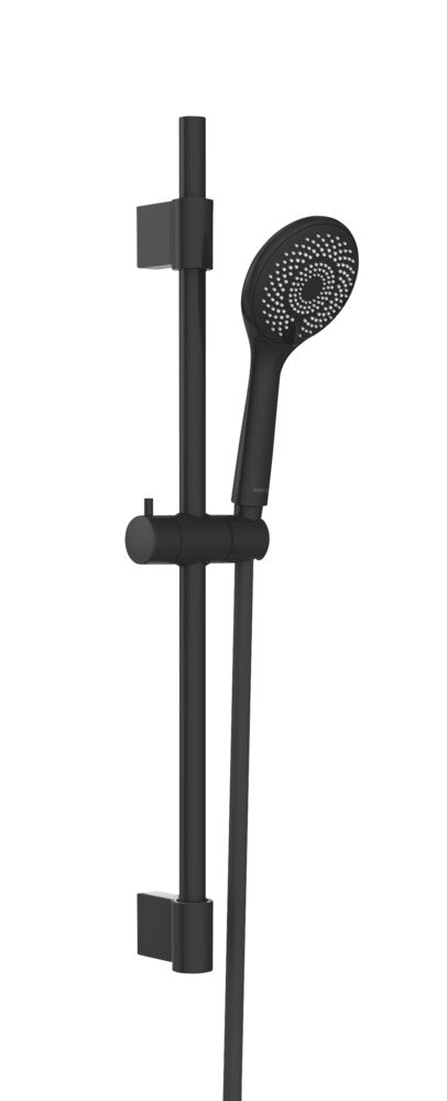 Dusjsett vannbesparende svart rustfritt stål 70 cm - Wenko forfra