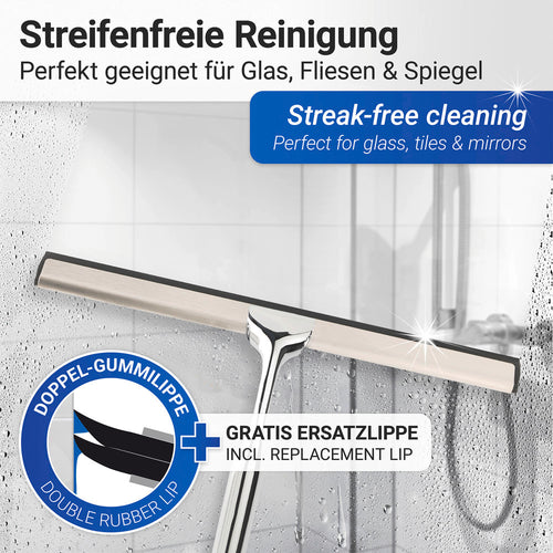 Dusjskrape Terni Plus med Turbo-Loc® veggfeste bakside