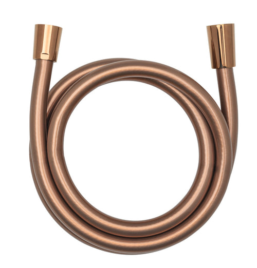 Dusjslange roségull 175 cm med metallisk finish - Wenko forfra