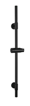 Dusjstang Basic svart 66 cm rustfritt stål forfra