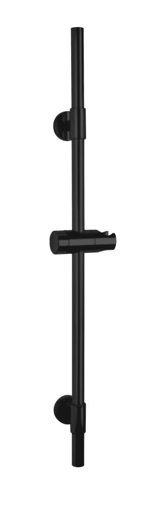 Dusjstang Basic svart 66 cm rustfritt stål forfra
