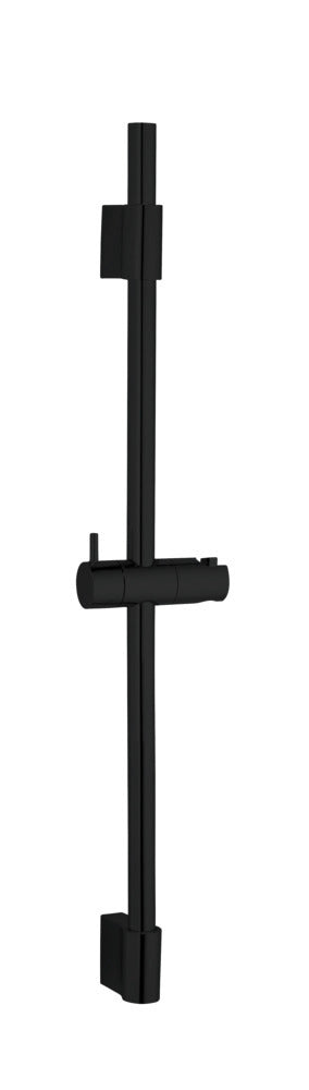 Dusjstang svart matt rustfritt stål 70 cm - Wenko forfra