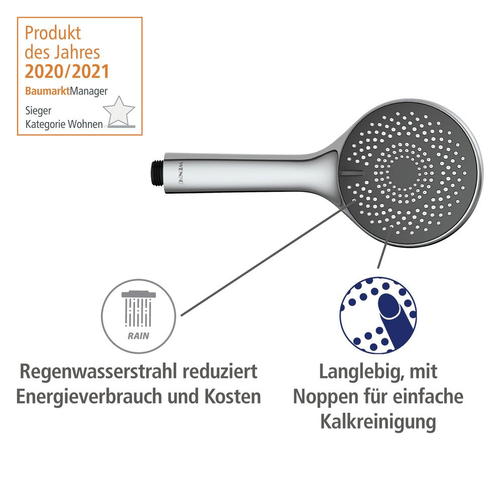Dusjsystem Watersaving krom rustfritt stål vannbesparende dusjhode