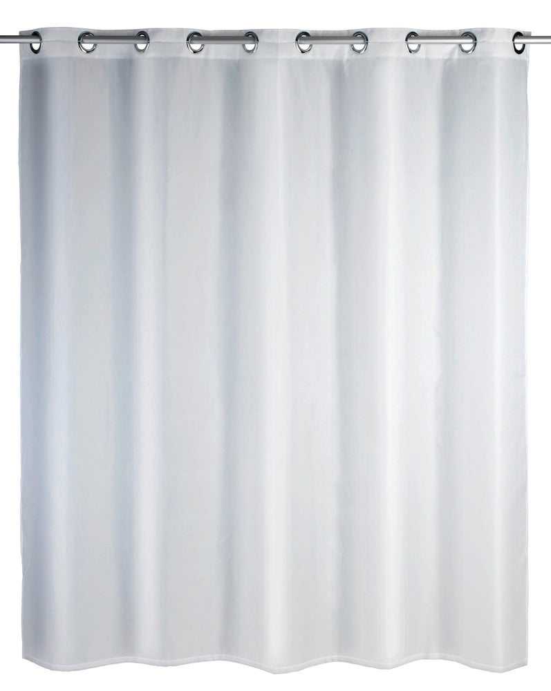 Bakside av Dusjforheng Comfort Flex hvit 180×200 cm vaskbart