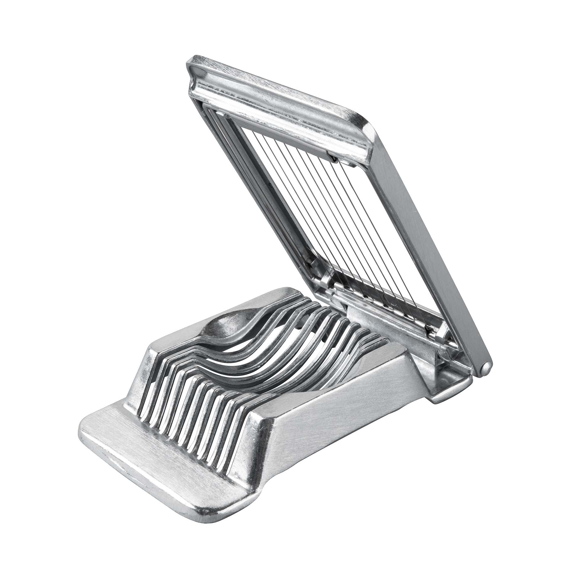 Eggdeler aluminium 13x8,5 cm med ståltråder forfra