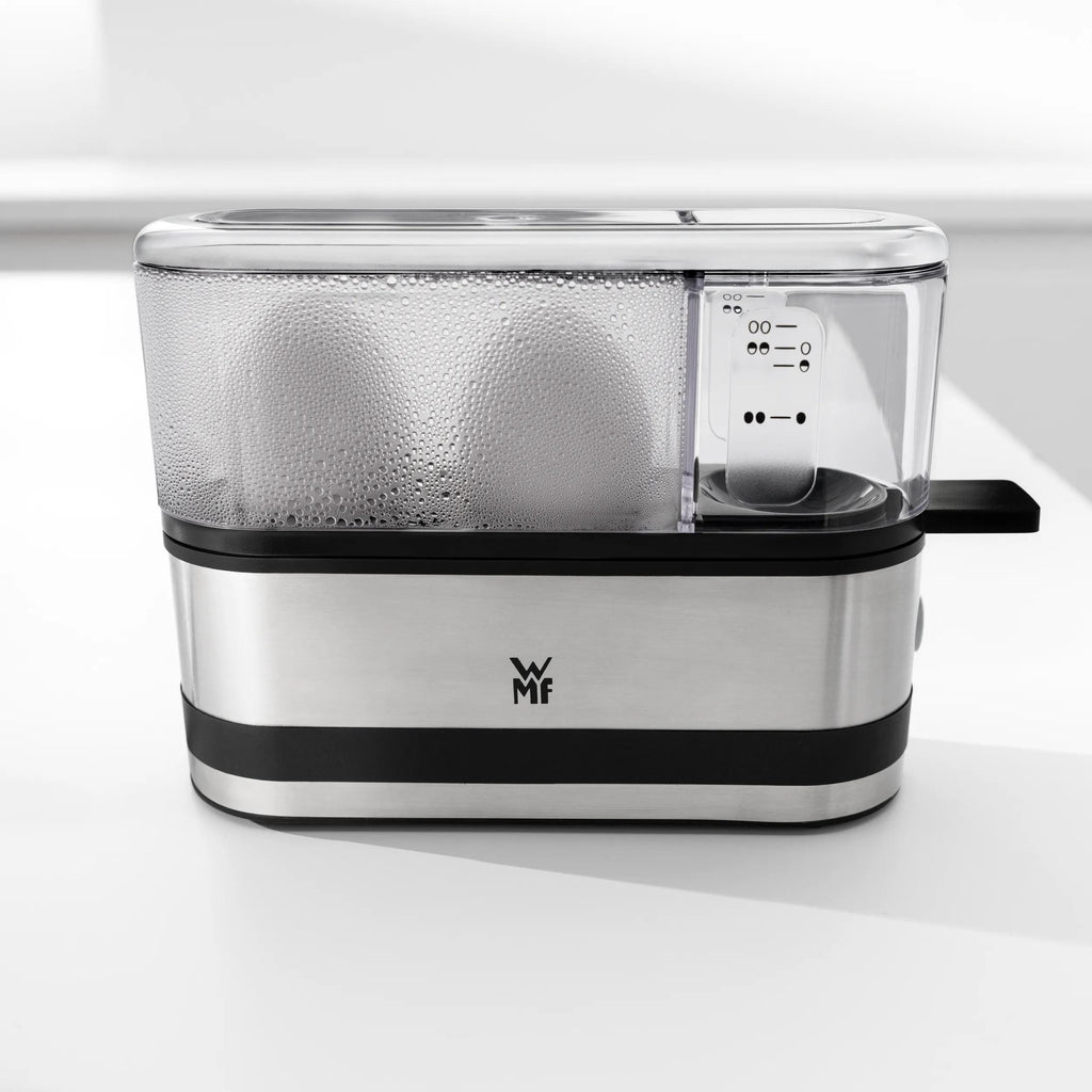 Åpen Eggkoker for 2 egg 250W rustfritt stål kompakt WMF med egg
