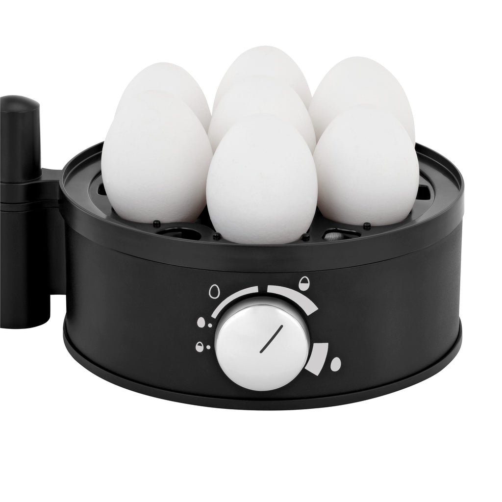 Eggkoker Stelio for 7 egg rustfritt stål med eggprikker bakside