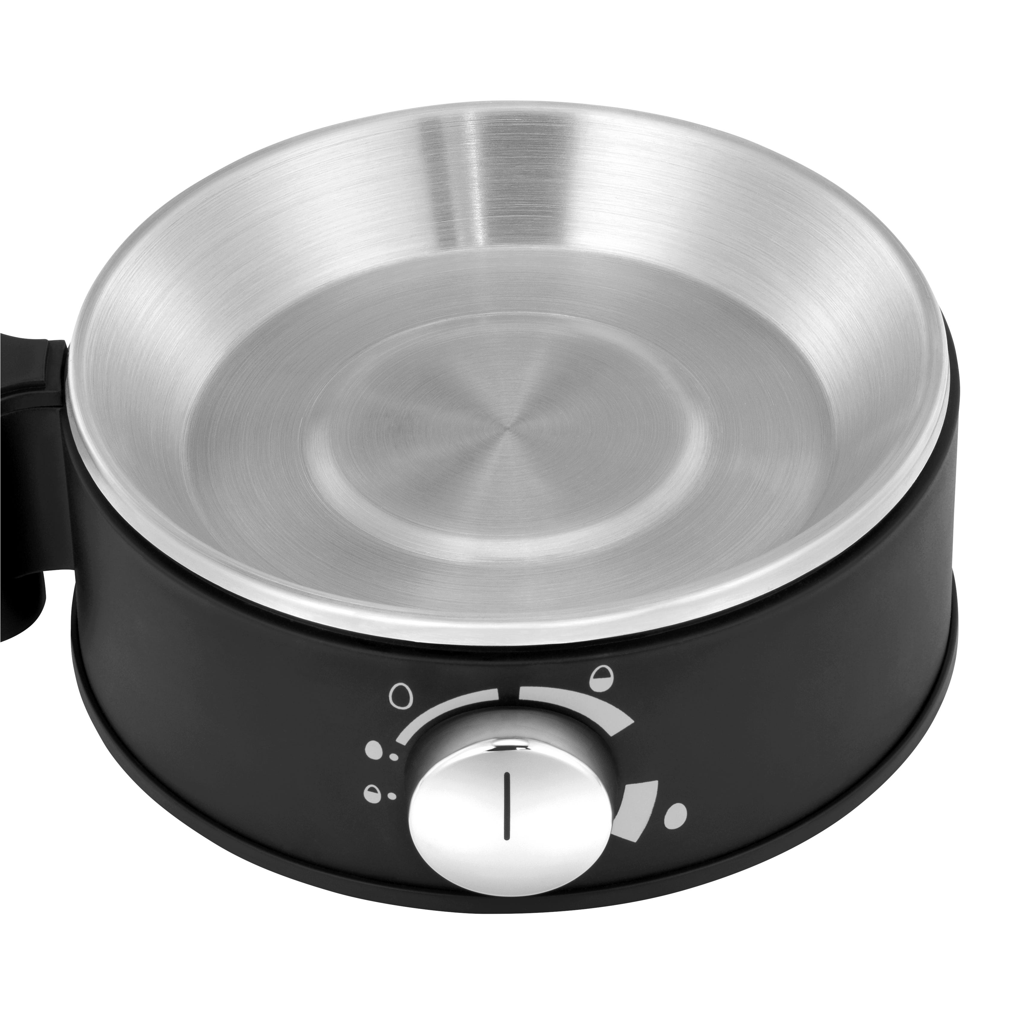 Detaljbilde av kontrollpanelet på Eggkoker Stelio for 7 egg rustfritt stål