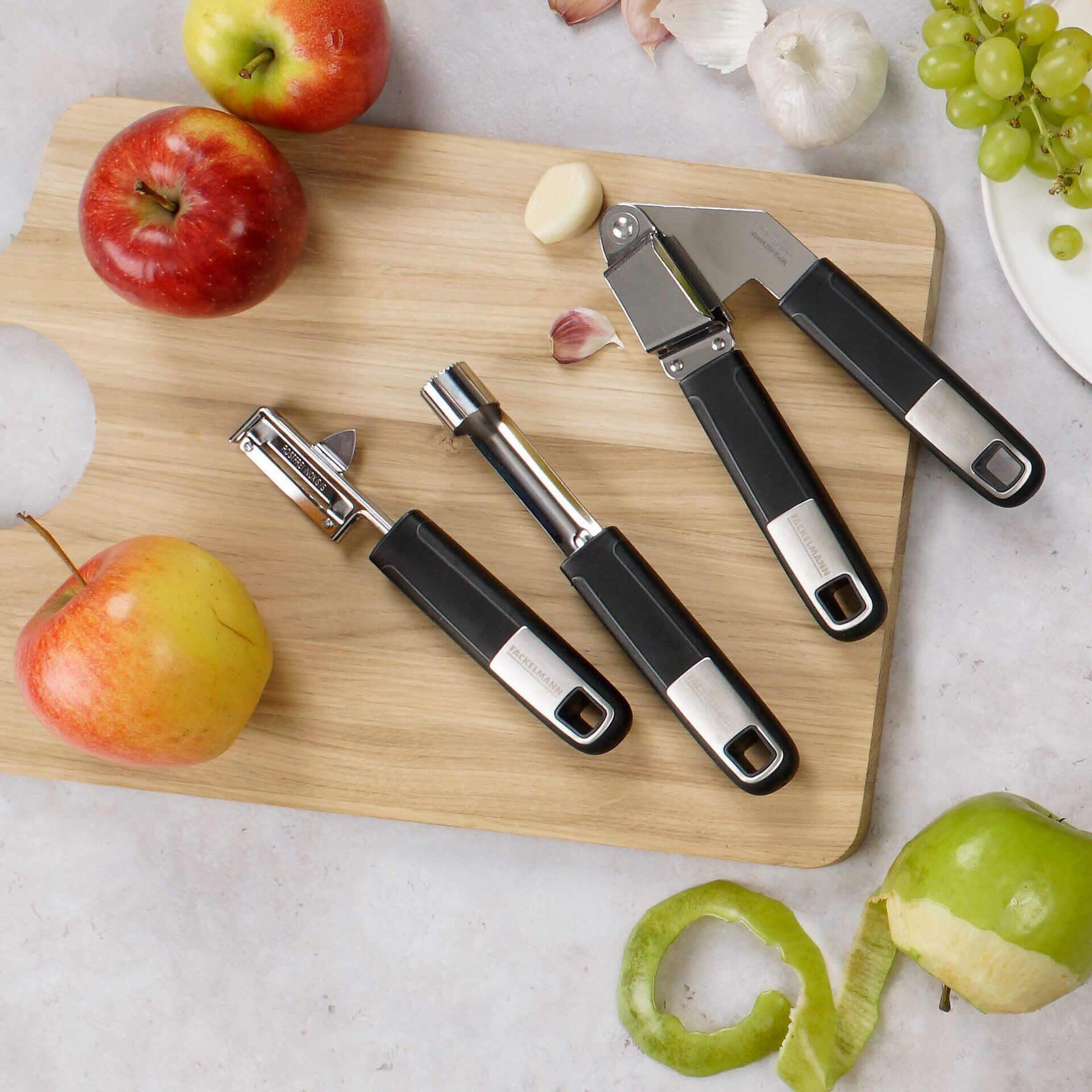 Epleutkjerner 19,5 cm rustfritt stål soft-touch bakside