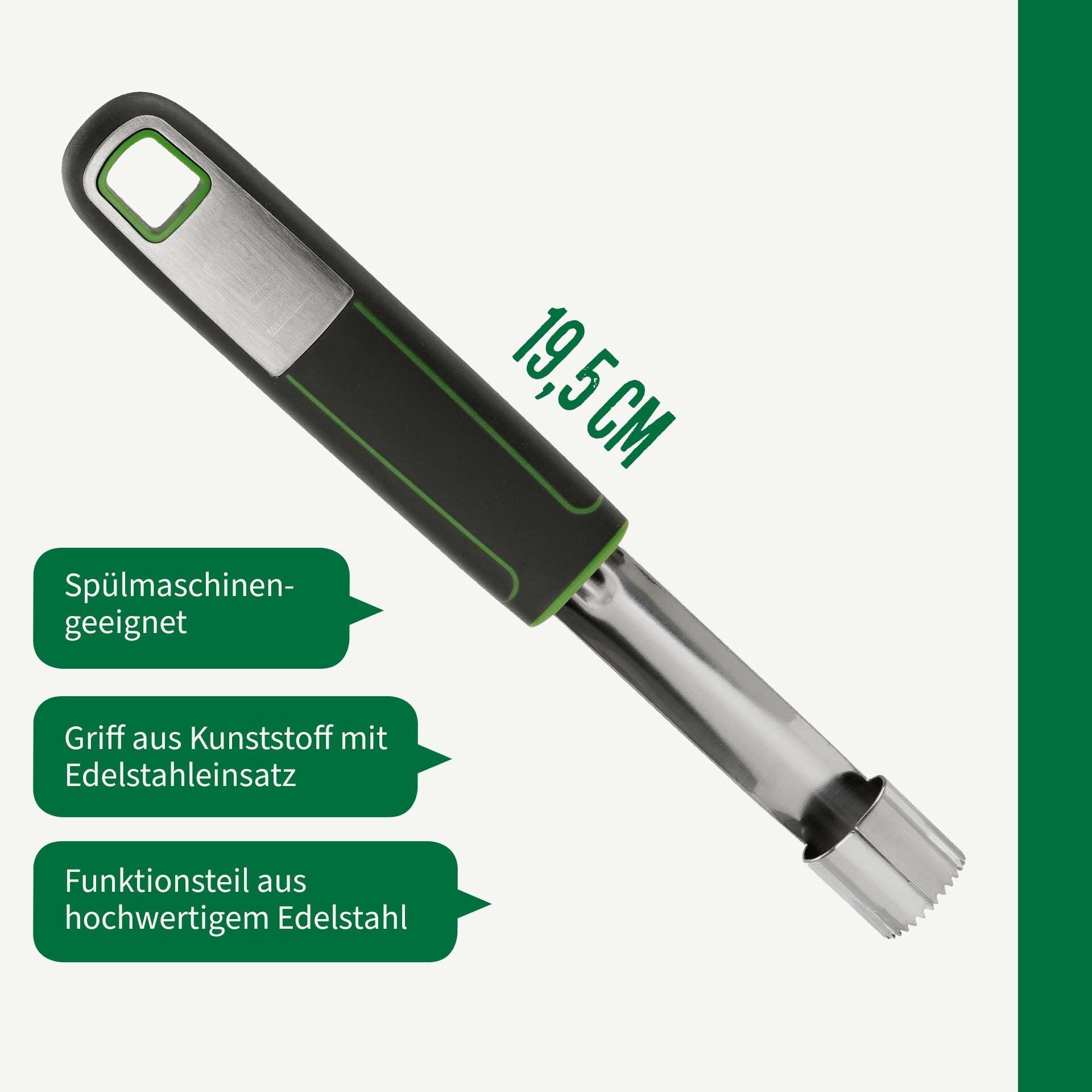Epleutkjerner 20 cm rustfritt stål - Chefkoch trifft Fackelmann helhetsbilde