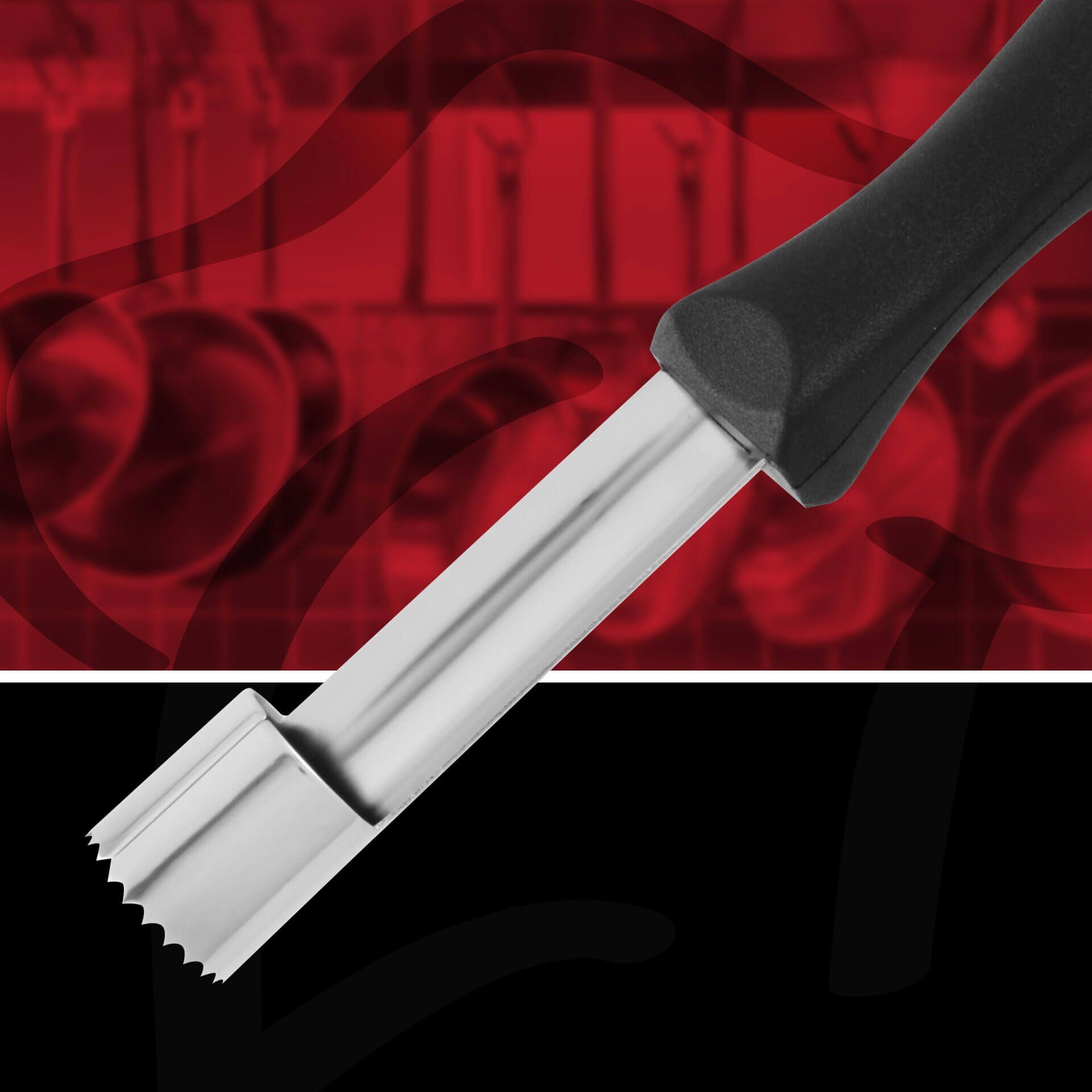 Epleutkjerner rustfritt stål 22 cm - FMprofessional bakside