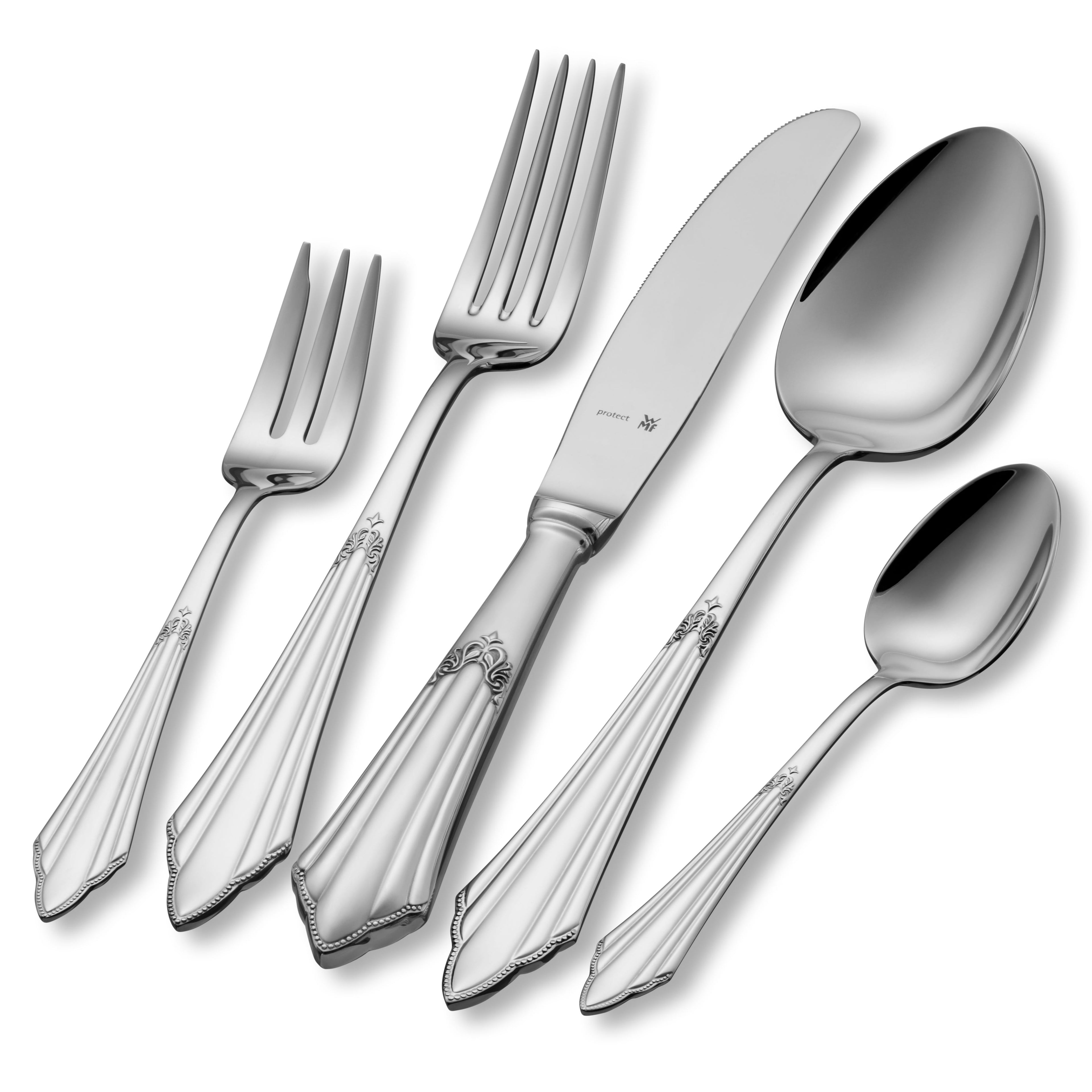 Facher bestikksett 30-delt Cromargan protect® polert WMF detalj av knivblad