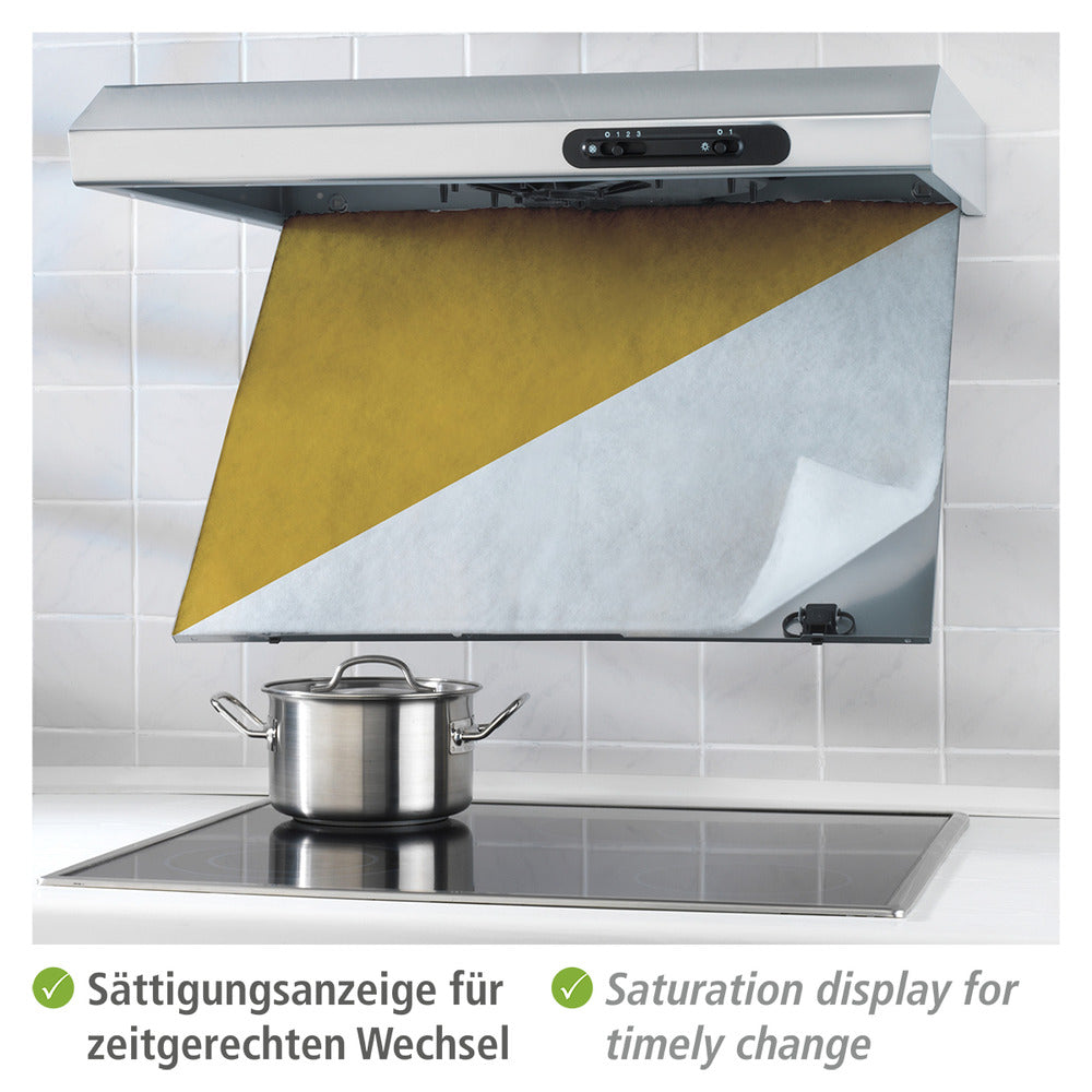 Fettfilter for avtrekkshette universell polyester hvit bakside