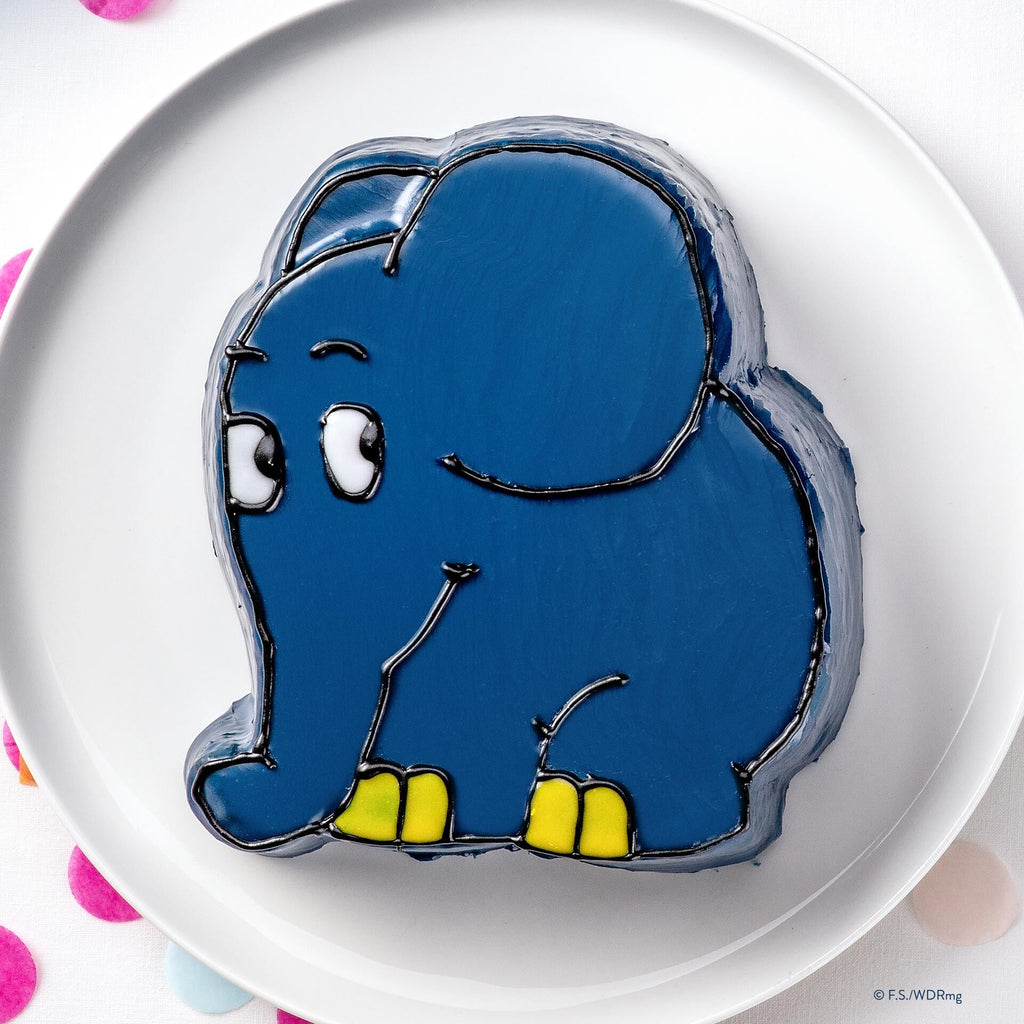 Figurform elefant silikon 18,5x20,5 cm DieMaus - Dr. Oetker bakside