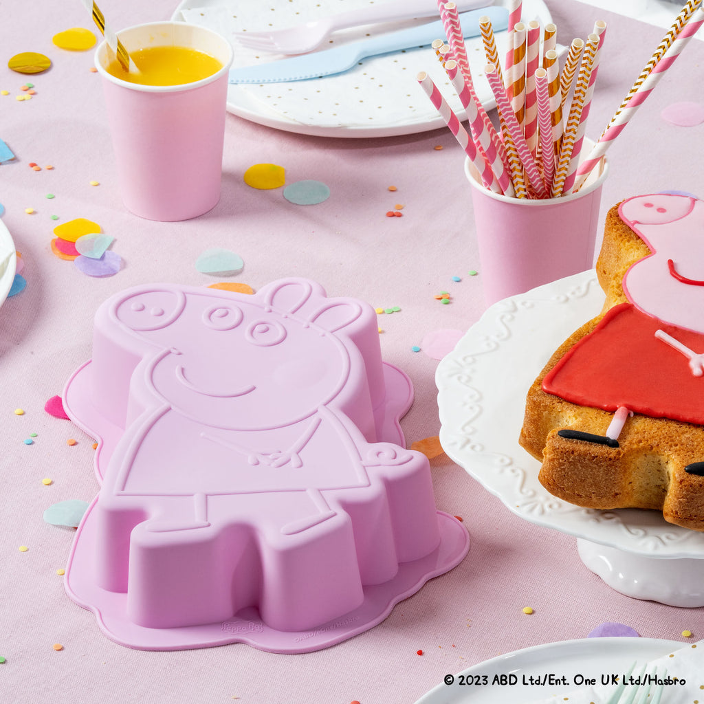 Figurform Peppa Pig silikon 27x19,5 cm detalj