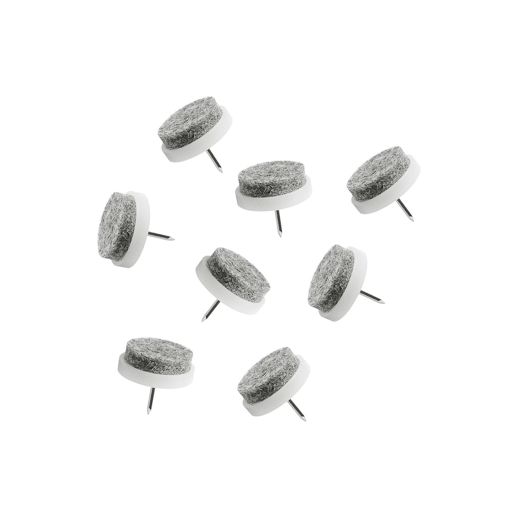 Filtputer med spiker Ø24 mm 8 stk møbelbeskyttelse forfra