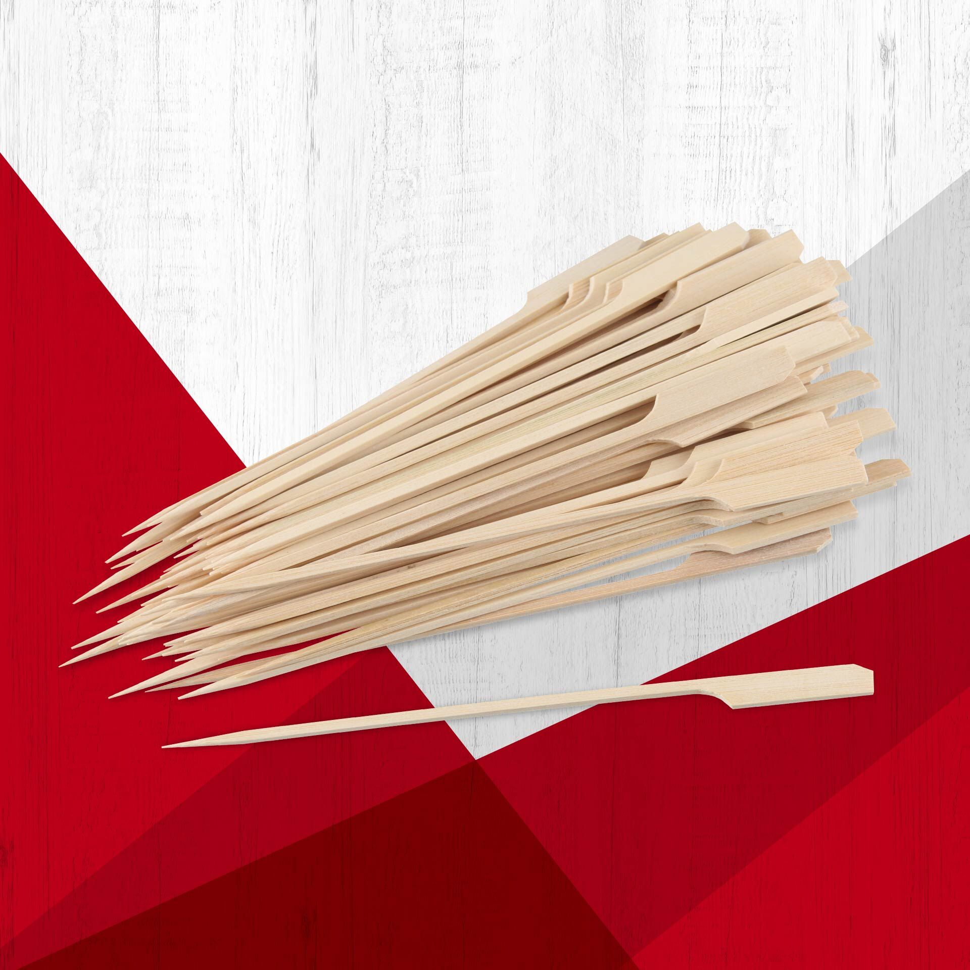 Fingerfood-spyd bambus 25 cm 50 stk FSC™-sertifisert detalj