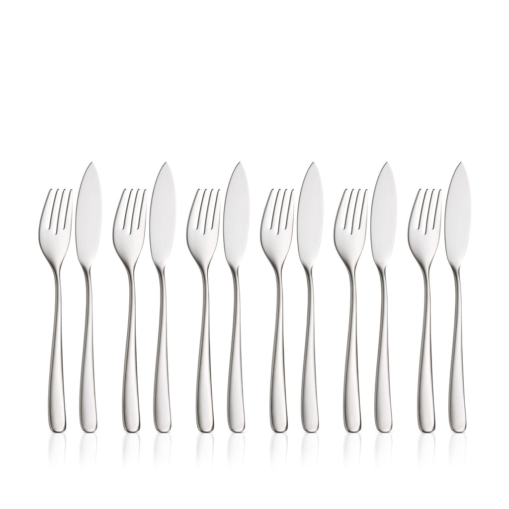 Fiskebestikk sett 12-delt Cromargan protect® rustfritt stål front WMF