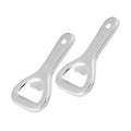 Flaskeåpner rustfritt stål 8 cm 2 stk forfra