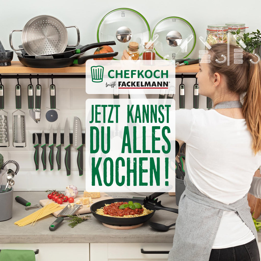Flat visp 26 cm rustfritt stål og silikon - Chefkoch trifft Fackelmann oversikt