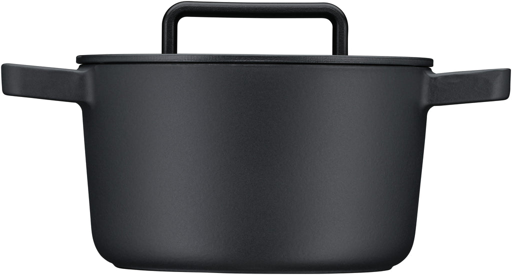 Flavour stekegryte støpejern 22 cm svart 4,3 L med lokk bakside